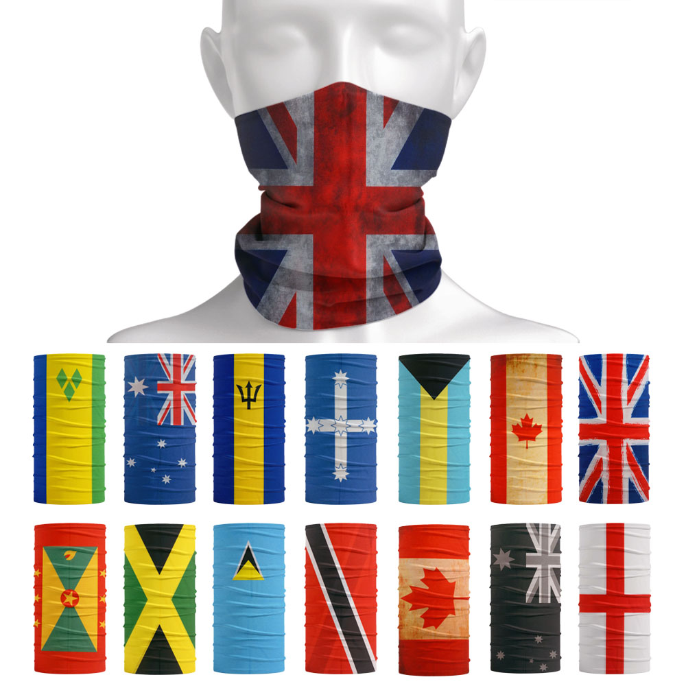 Mens Cycling Gear Uk - Bandanas multifuncionales con bandera de la
