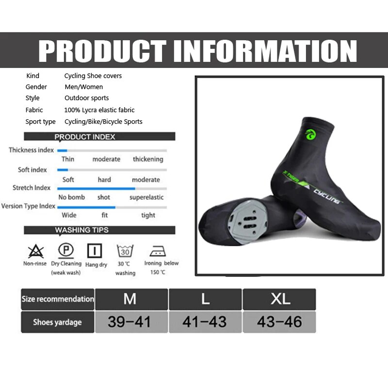 X-TIGER-cubrezapatos de ciclis - Cycling Shoe Covers reseña y precio